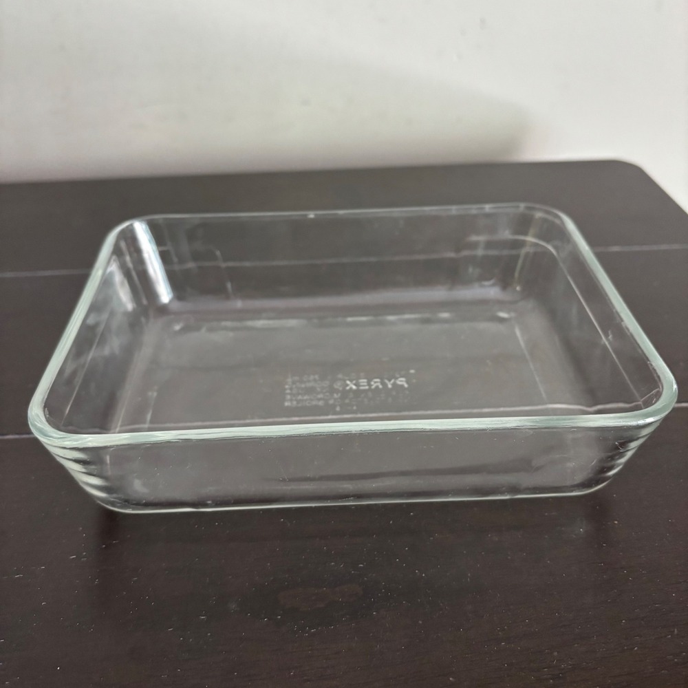 Pyrex C-210 Clear Glass Rectangular Baking Dish 3 Cup 750mL Oven Microwave USA